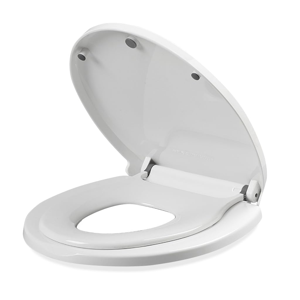 HANNEA Toilet Seat Cover 2 in 1 Hindware Toilet Seat for Kids & Adults, Commode Seat Cover with Built in Child Use, Commode Seat Toddler Potty Training Indian Toilet Seat Oval Toilet Accessories HANNEA Toilet Seat Cover 2 in 1 Hindware Toilet Seat for Kids & Adults, Commode Seat Cover with Built in Child Use, Commode Seat Toddler Potty Training Indian Toilet Seat Oval Toilet Accessories
